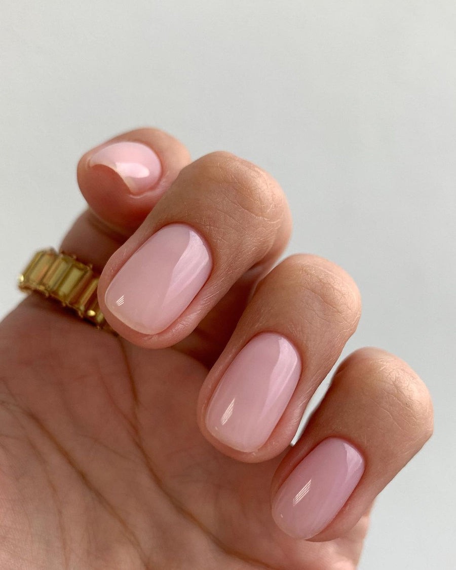 Natürliche Gelnägel in Rosé von Beauty by Gashi